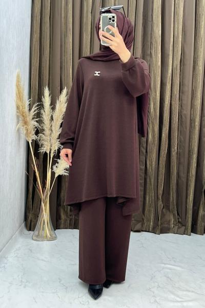 3292 Karsu Takım Kahve Kahverengi