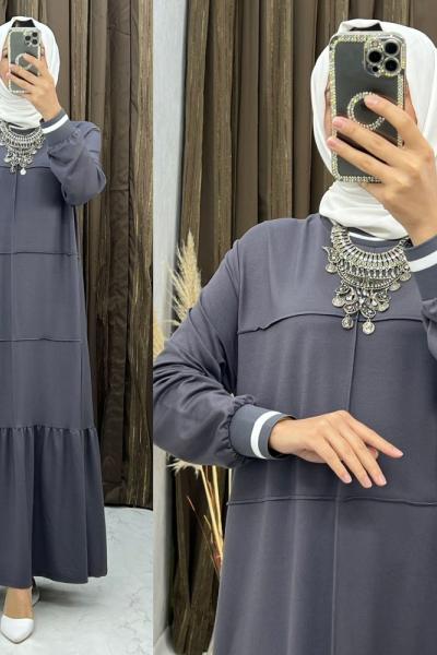 3294 Vildan Elbise Gri Gri
