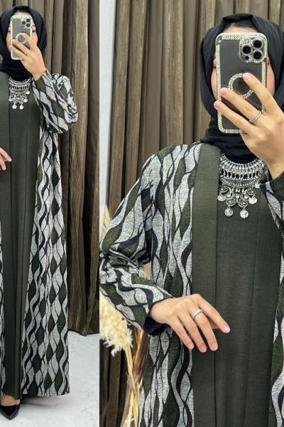 3306 Nehir Elbise Takım Haki Haki