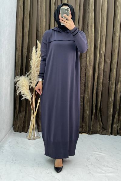 3308  Viyola Elbise Füme Füme