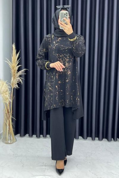 3317 Feray Takım Siyah Siyah