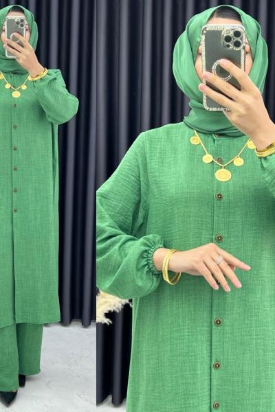 3329 Gülümser Takım Yeşil Yeşil