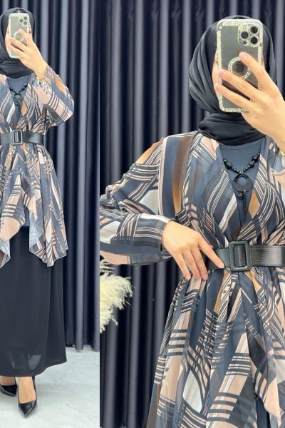 3344 Karayel 2 li Takım GRİ Gri