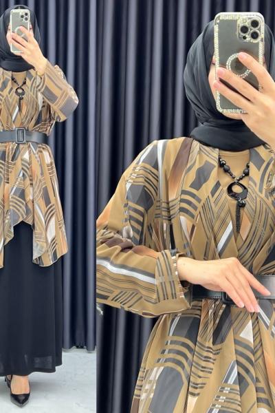 3344 Karayel 2 li Takım HARDAL Hardal Sarısı