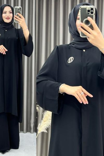 3356 Poyraz tarz takım Siyah Siyah