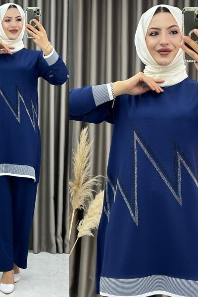 3357 Eda Takım İndigo İndigo