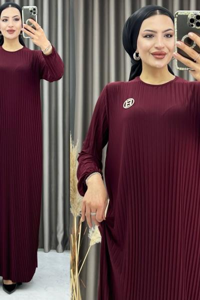 3364 evin elbise BORDO Bordo