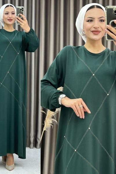 3368 Aruz Elbise Zümrüt Zümrüt