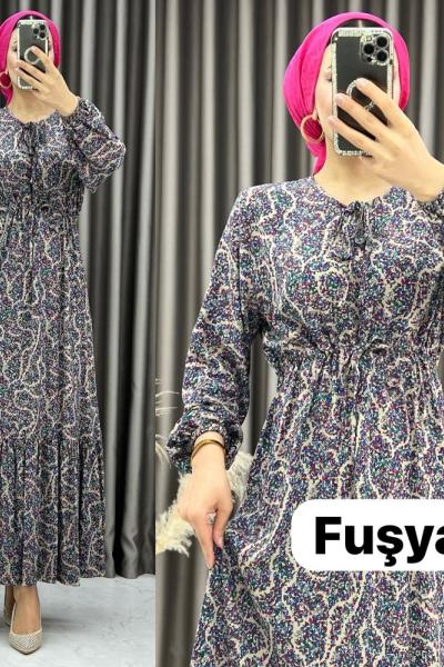 3369 Helen Elbise Fuşya Fuşya