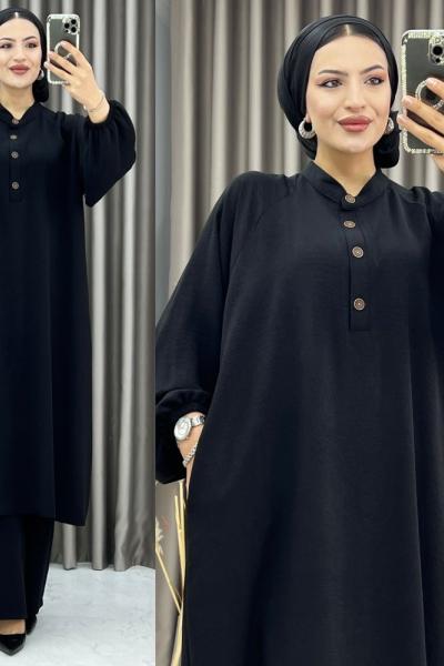 3370 Banu Takım Siyah Siyah