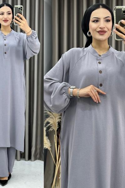 3370 Banu Takım Gri Gri