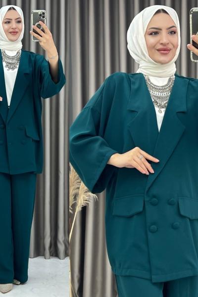 3377 Maryelina Takım Zümrüt Zümrüt