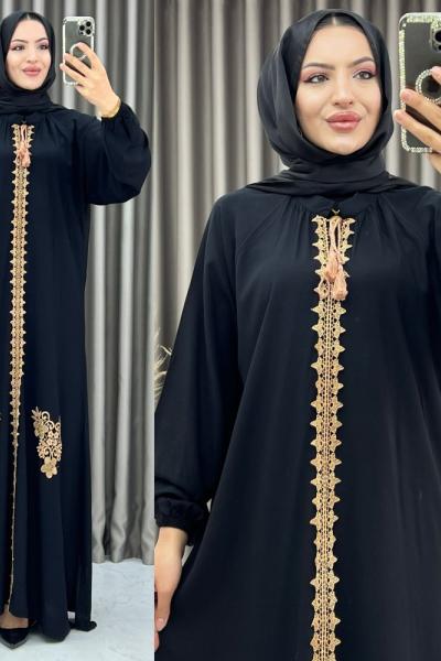 3380 Tuanna Elbise Siyah Siyah