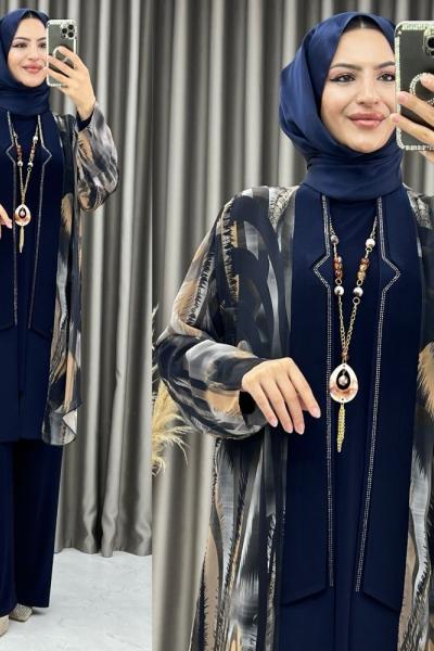 3384 Alin 3’lü Takım Lacivert Lacivert