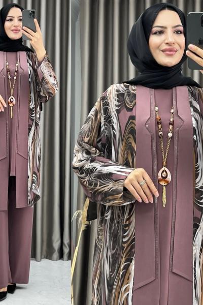 3394  Nergiz 3 lü takım Gül Gül