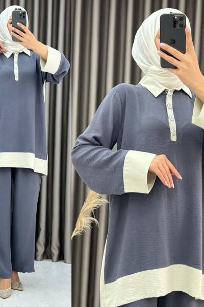 3399  Belen Takım Gri  Gri