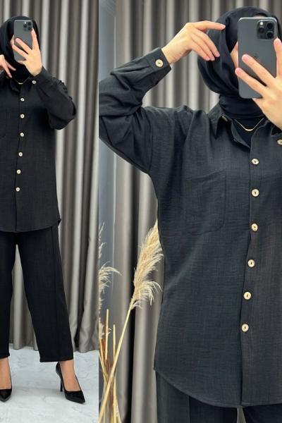 3426 Ecrin Takım Siyah Siyah