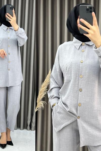 3426 Ecrin Takım Gri Gri