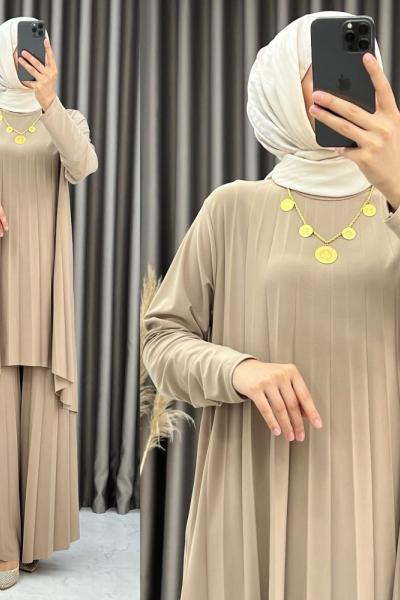 3452 Liva Piliseli Takım Bej Bej