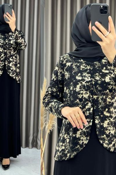 3470 Yasmin Elbise Sarı Sarı