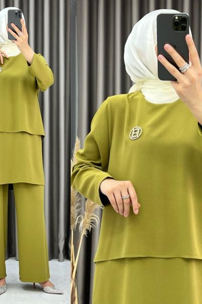 3471 Glam Takım Yağ Yeşili Yağ Yeşili