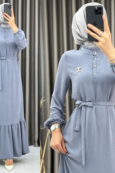 3479 Randa Elbise Gri Gri