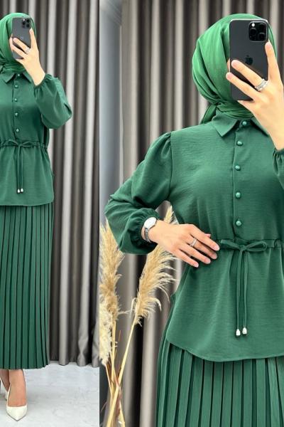 3489 Eftel Etekli Takım Yeşil Yeşil