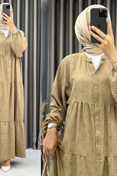 3505 Saniye Elbise Vizon Vizon