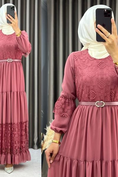 3525 Parla Elbise Gül Gül