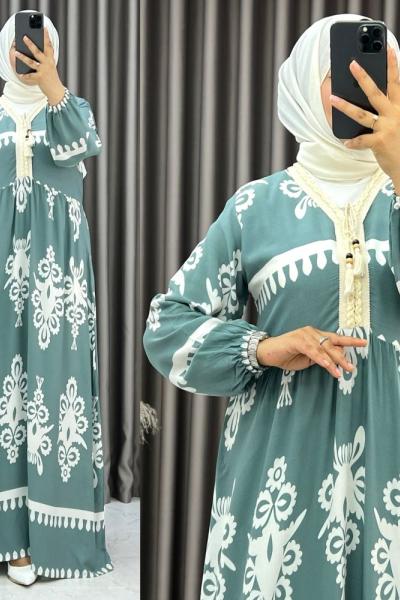3544 Ramak Elbise Mint Mint Yeşili