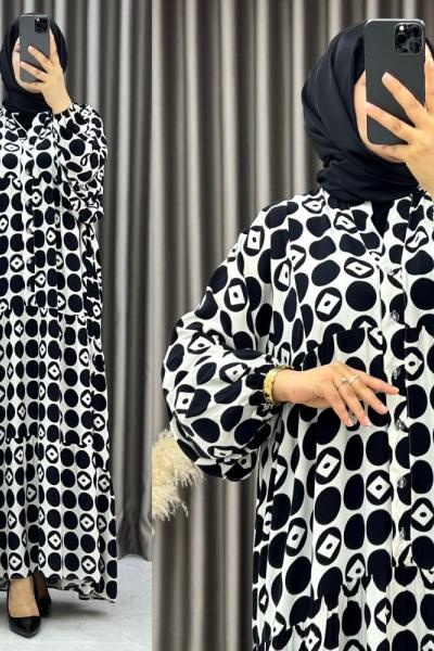 3546 Nalan Elbise Siyah Siyah