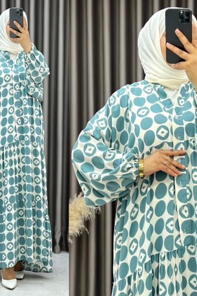 3546 Nalan Elbise Mint Mint Yeşili