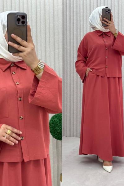 3932 Orkide Etekli Takım Nar