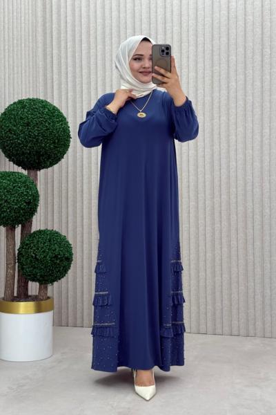 3954 Güney Elbise  İndigo