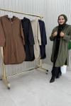 4057 Beren Trençkot Taş Rengi