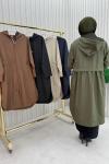 4057 Beren Trençkot Taş Rengi