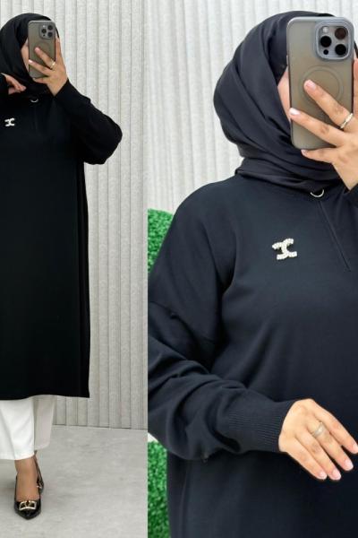 4073 Evay Tunik  Siyah