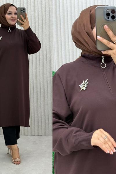 4073 Evay Tunik  Kahverengi