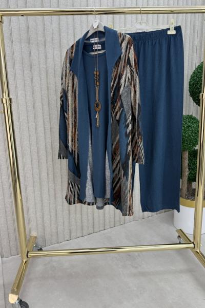 Ada 3 lü Takım Açık Mavi