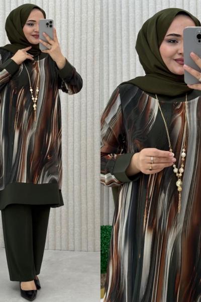 ALİNA 2 Lİ TAKIM  Haki