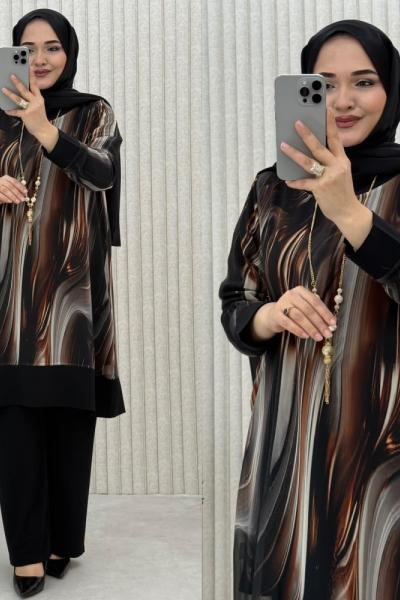 ALİNA 2 Lİ TAKIM  Siyah