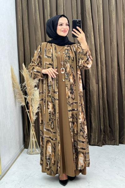 Arife Elbise Takım Taba