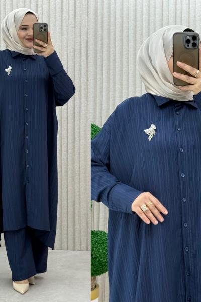 Arzu pantolonlu takım Lacivert