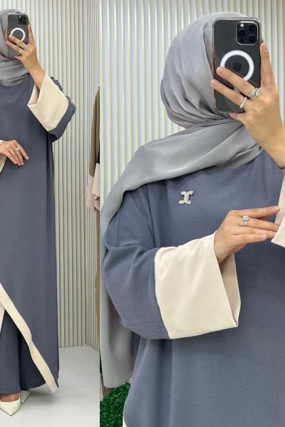 Aslı Salaş Takım Gri