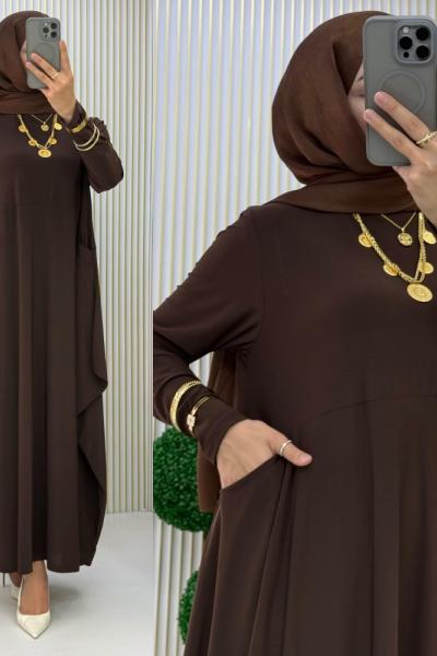 Asrın Elbise Kahverengi