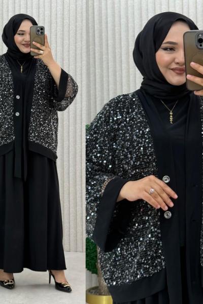 Aybala 3 lü Takım Siyah