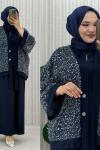 Aybala 3 lü Takım Lacivert