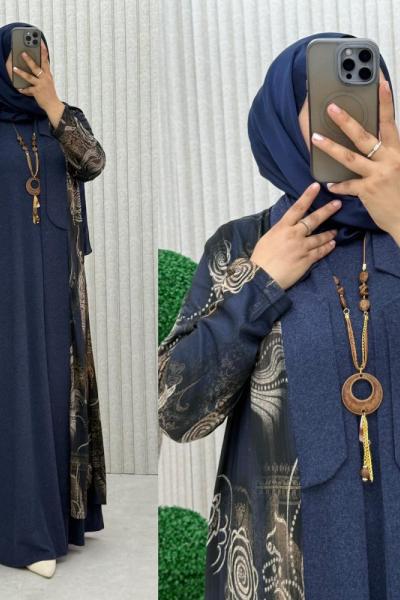 Aycan Elbise Takım Lacivert