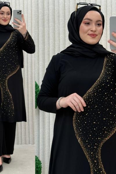 Ayfer Pantolonlu Takım Gold