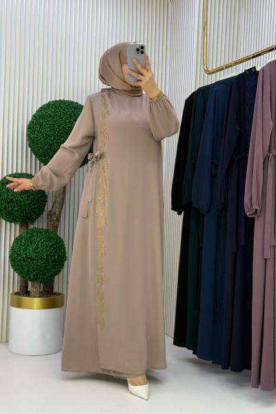 Aygün Kapaklı Ferace  Vizon